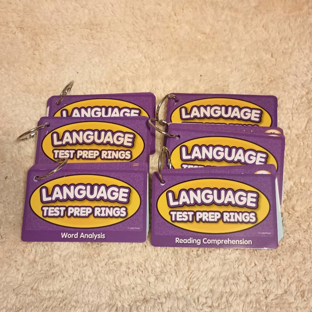 EUC ~ Lakeshore Language Test Prep Rings ~ Grade 1